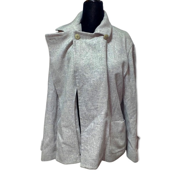 MAXMARA Wool Two Button Coat Made in Italy Size 14 XL - Picture 7 of 10